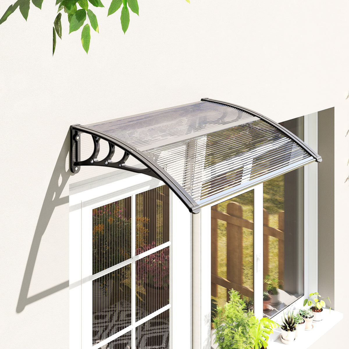 Auvent de porte d'entrée polycarbonate – vue 9