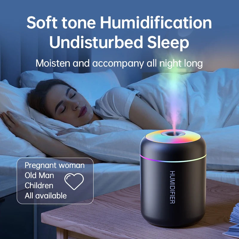 Mini humidificateur USB 180 ml – Diffuseur d’arômes compact