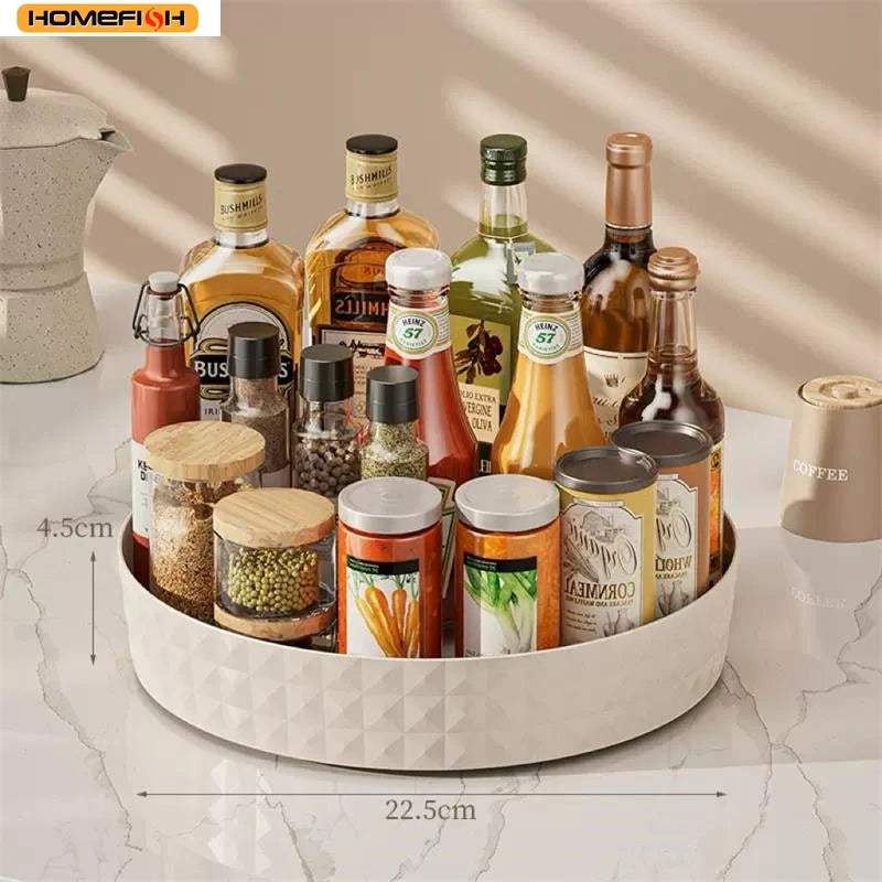 Plateau tournant 360° – Rangement cuisine