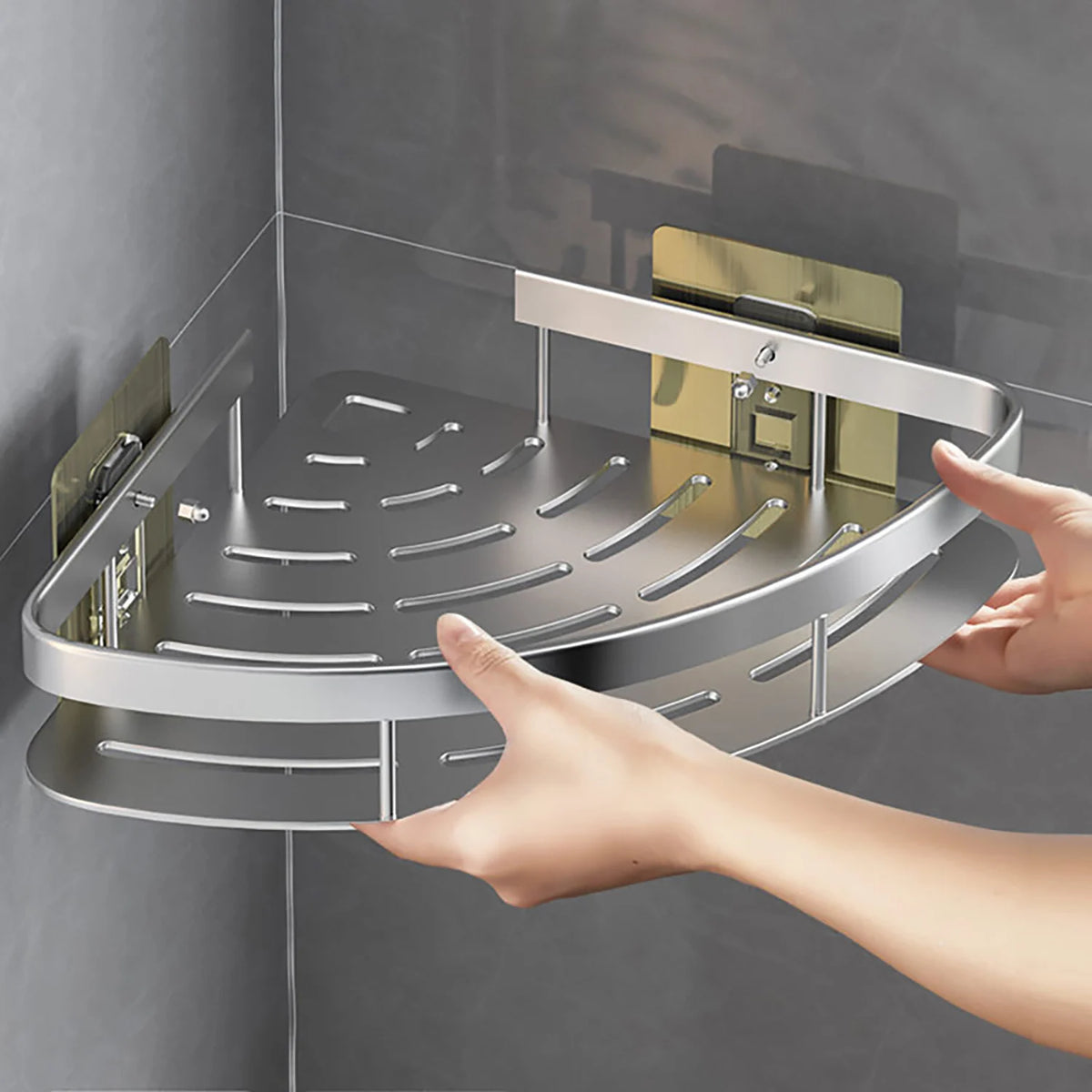Étagère de douche sans perçage – vue 6