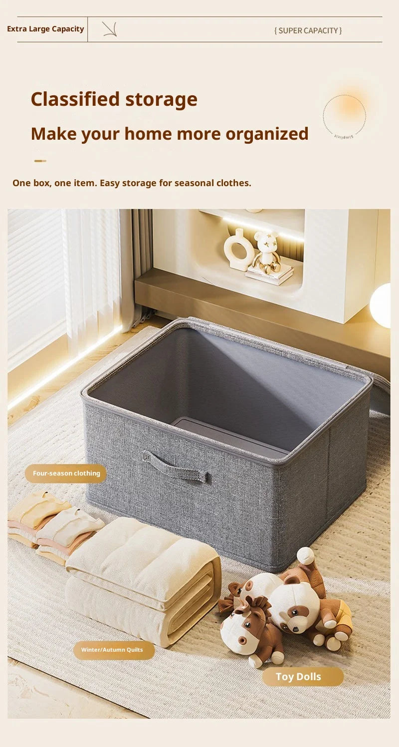 Boîte de rangement pliable effet lin – vue 16