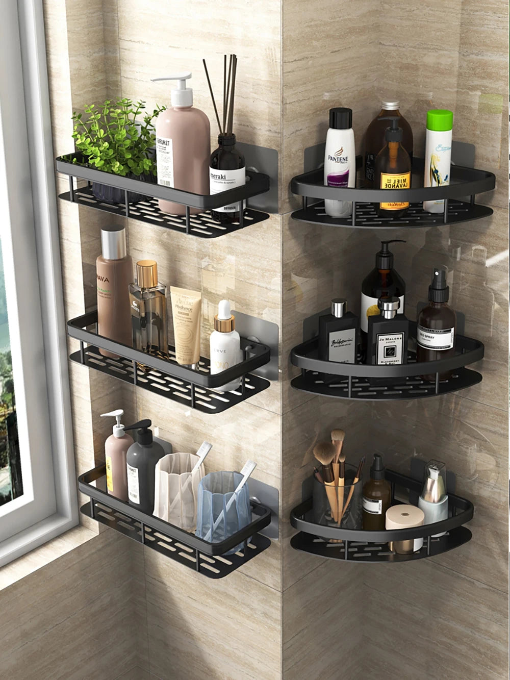 Étagère de douche sans perçage – vue 13